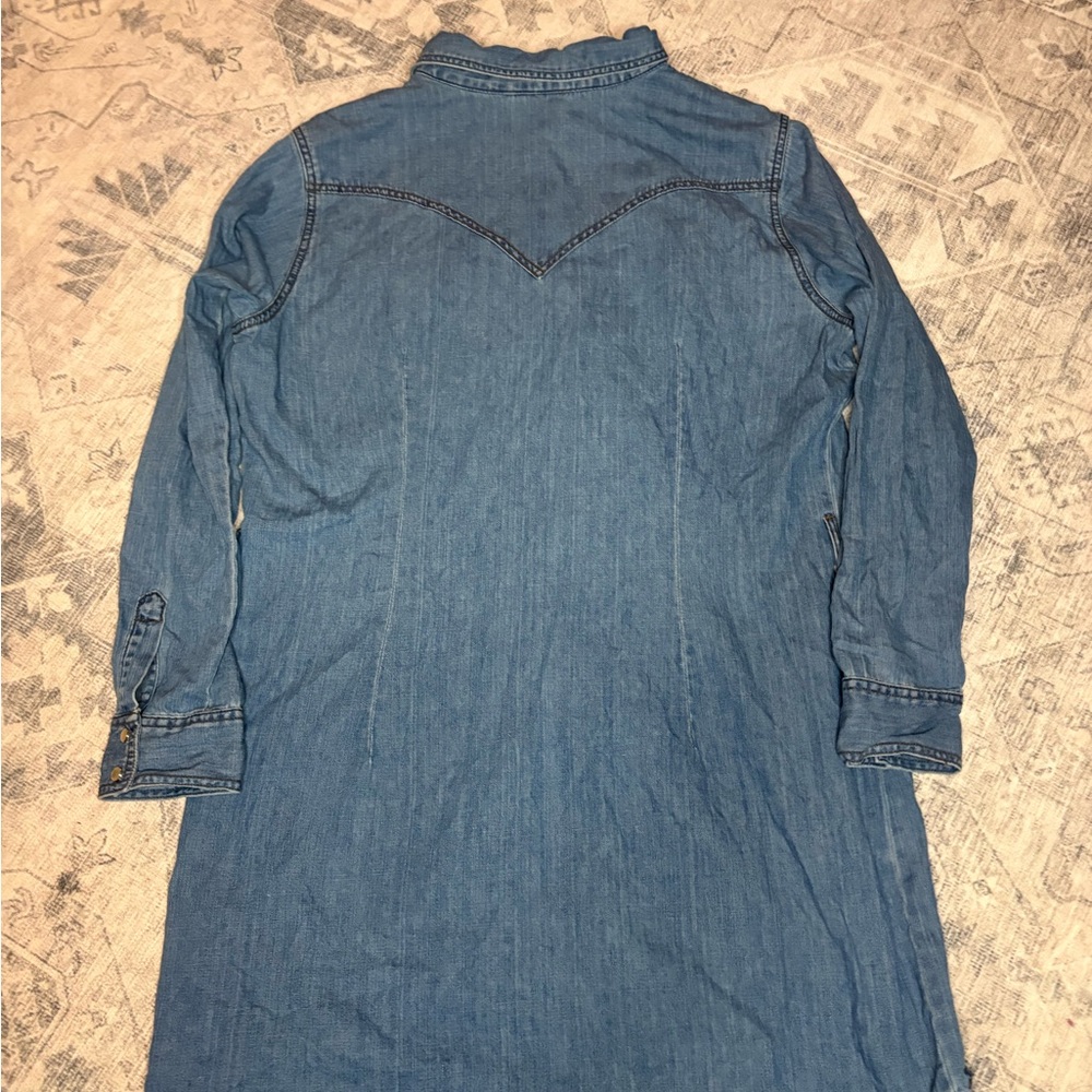 Wrangler Blue Denim Shirt Dress - Picture 3 of 3